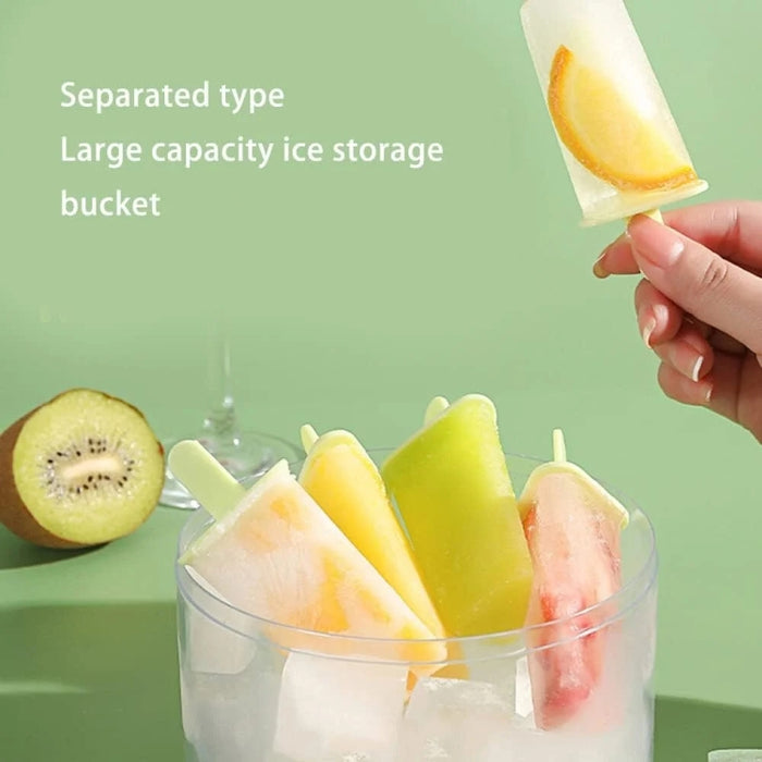 Homemade Popsicle Molds 8 Grid Ice Popsicle Maker With Ice Storage Bin