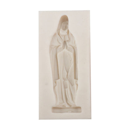Virgin Mary Fondant Silicone Cake Molds DIY Chocolate Clay Mold Pastry Baking Tool