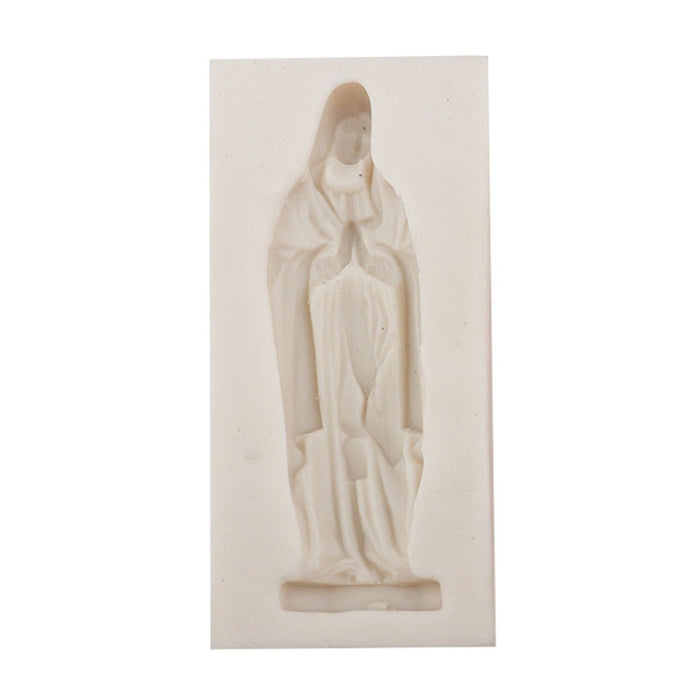 Virgin Mary Fondant Silicone Cake Molds DIY Chocolate Clay Mold Pastry Baking Tool