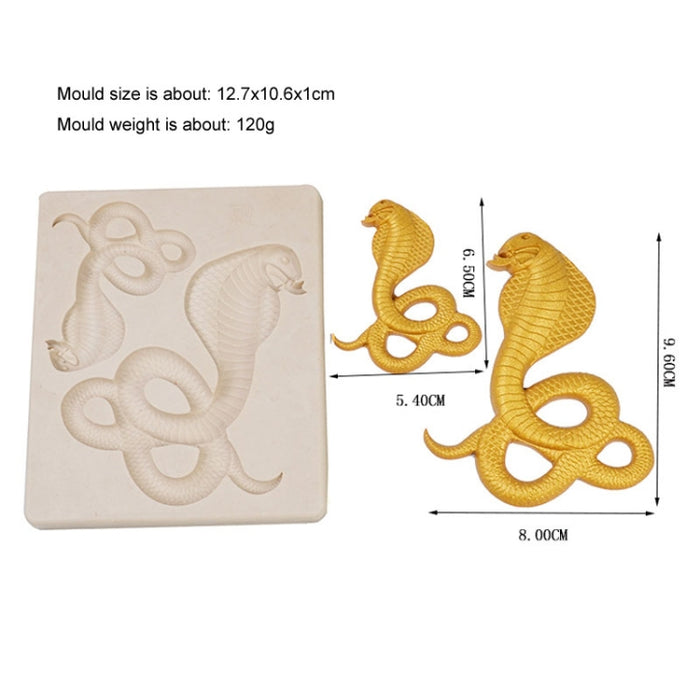 Cake Silicone Mold Snake Shape Fondant Chocolate Decoration Mold Kitchen Baking Tool