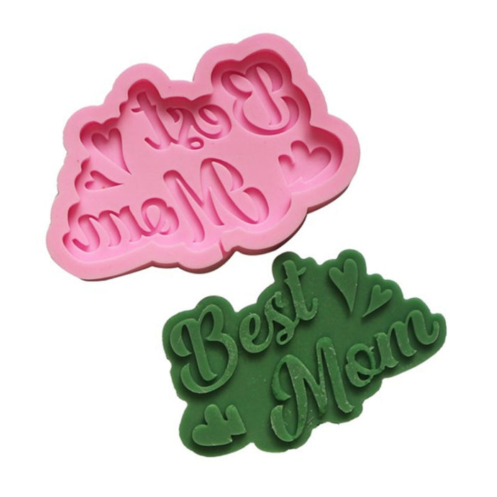 Mother Day Fondant Chocolate Silicone Mold Cake Decoration Baking Love Mother Word Mold