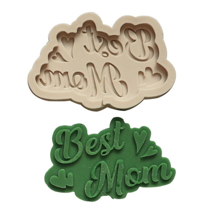 Mother Day Fondant Chocolate Silicone Mold Cake Decoration Baking Love Mother Word Mold