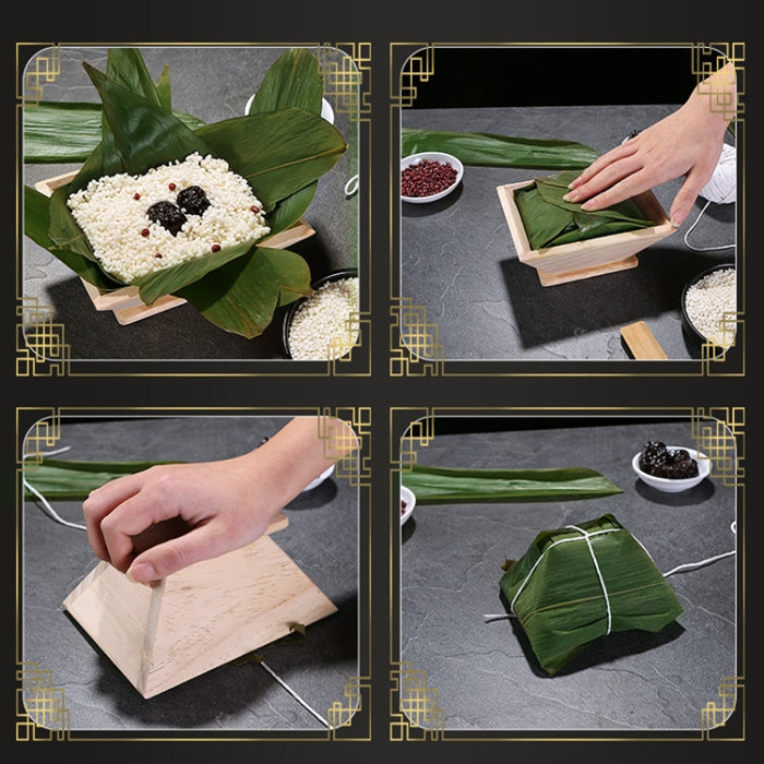 Pack Rice Dumpling Mould Household Handmade Rice Dumpling Tool Wooden Rice Dumpling Model