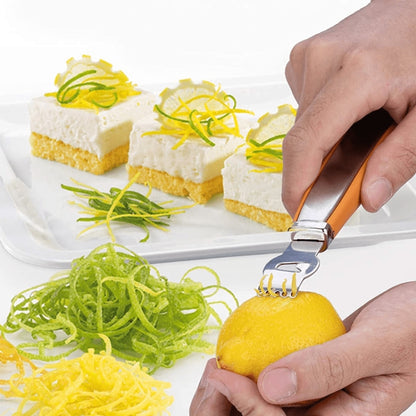 Lemon Grapefruit Scraper Shredder Kitchen Stainless Steel Fruit Squeezer
