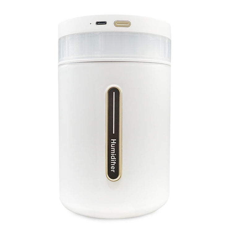 1L Home Humidifier Large Capacity Desk Aroma Mute Ambient Light Humidifier, Charging Model