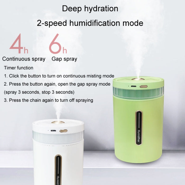 1L Home Humidifier Large Capacity Desk Aroma Mute Ambient Light Humidifier