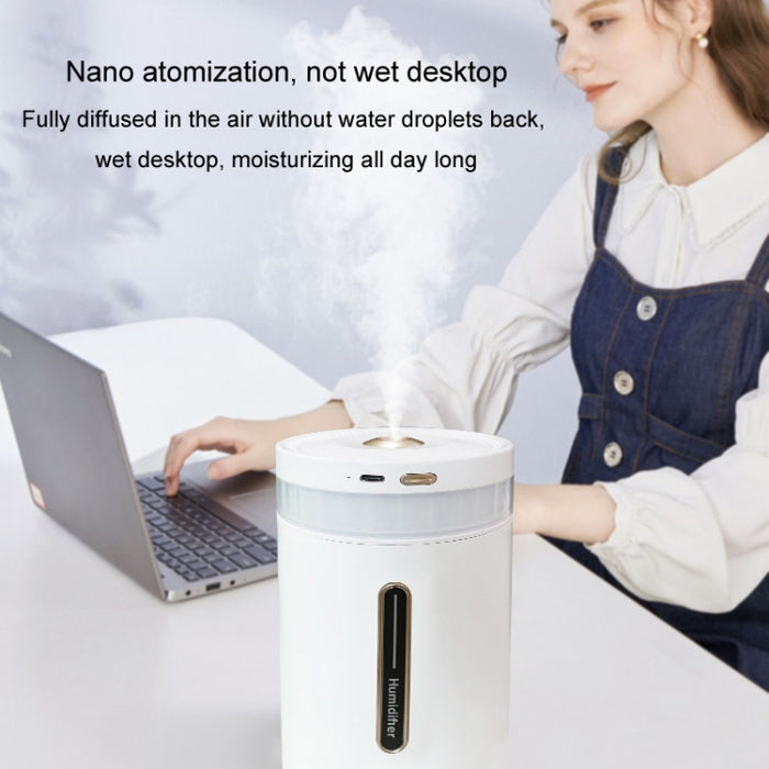 1L Home Humidifier Large Capacity Desk Aroma Mute Ambient Light Humidifier