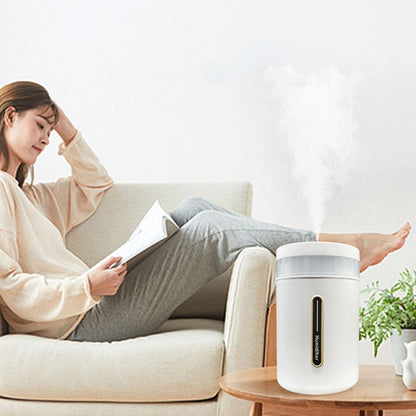 1L Home Humidifier Large Capacity Desk Aroma Mute Ambient Light Humidifier, Charging Model