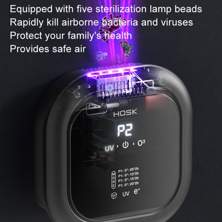HOSK XT-01 UV Pet Air Purifier Household Deodorant Ozone Generator, USB Plug, Charging