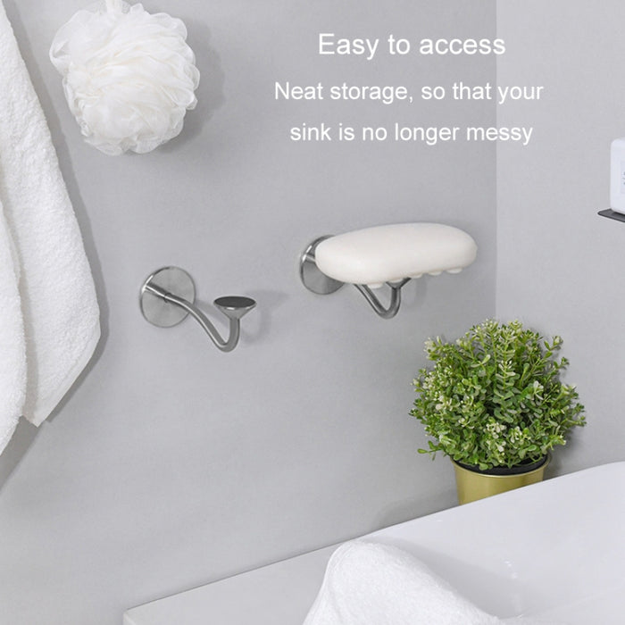 Bathroom Stainless Steel Magnetic Soap Holder Wall Mounted No Hole Soap Hanger