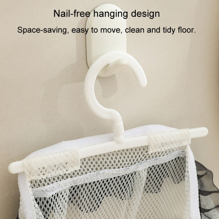 Wall Hanging Storage Bag Drying Underwear Mesh Pocket Cosmetic Storage Hanging Bag