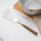 304 Stainless Steel Walnut Handle Cooking Tools Home Restaurant Kitchen Gadgets, Soup Spoon, Frying Spatula, Rice Spoon, Cake Knife, Cake Spatula