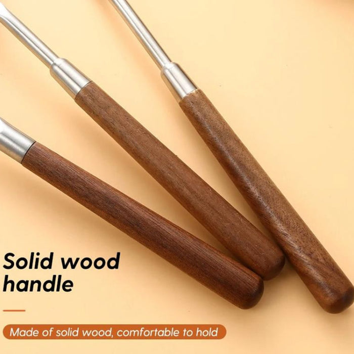 304 Stainless Steel Walnut Handle Cooking Tools Home Restaurant Kitchen Gadgets