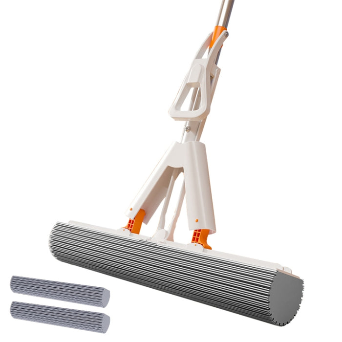 Household Water Absorbent Telescopic Pole Mop Lazy Hands-Free Folding Mop