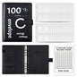 A5 100 Day Savings Challenge Envelope Budget Planner Binder Notebook Handbook, Words Black, Pattern Black, Words Blue, Pattern Blue, Pattern Pink, Words Pink