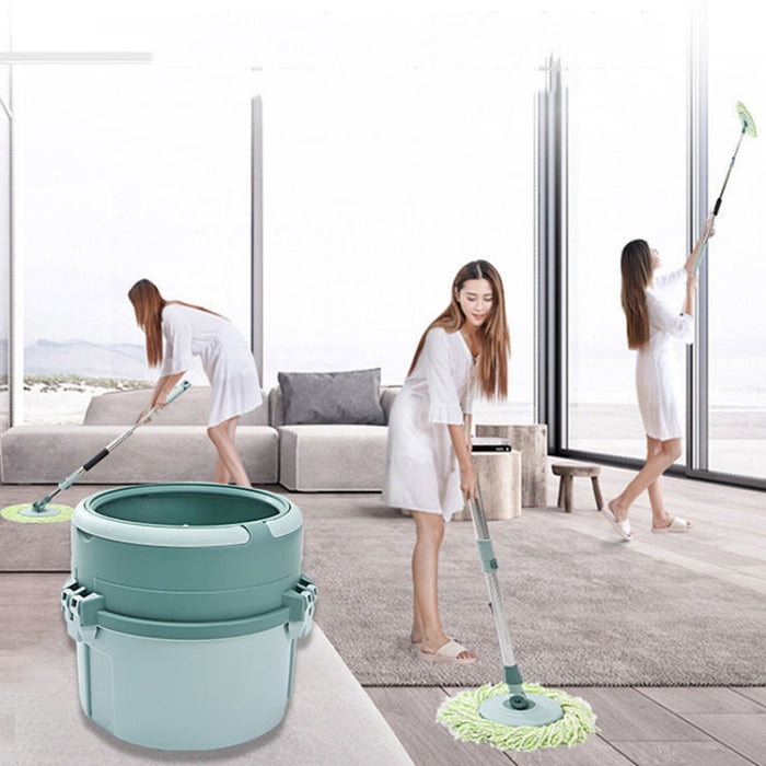 Rotary Mop Hand-free Household Wet And Dry Cleaning Mop Bucket