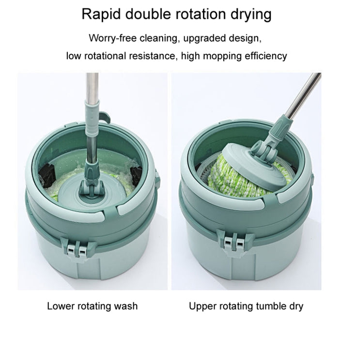 Rotary Mop Hand-free Household Wet And Dry Cleaning Mop Bucket