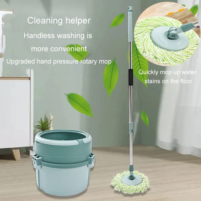 Rotary Mop Hand-free Household Wet And Dry Cleaning Mop Bucket