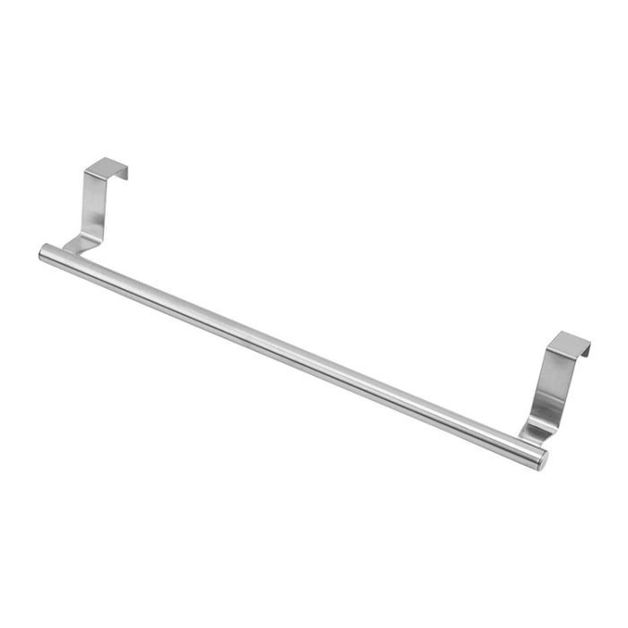 No-Punch Stainless Steel Over Door Towel Rack Cabinet Door Rag Hanging Holder