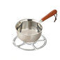 316 Stainless Steel Mini Hot Milk Oil Pot Butter Warmer Skillet Egg Frying Pan, 200ml, 300ml, 500ml, 200ml With Rack, 300ml With Rack, 500ml With Rack