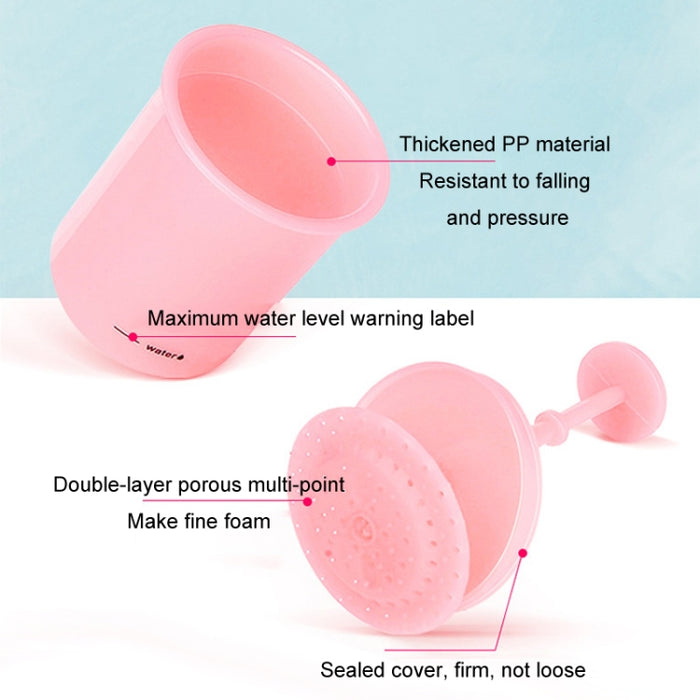 Facial Cleanser Foaming Maker Bubbler Cup Travel Portable Manual Foaming Bottle