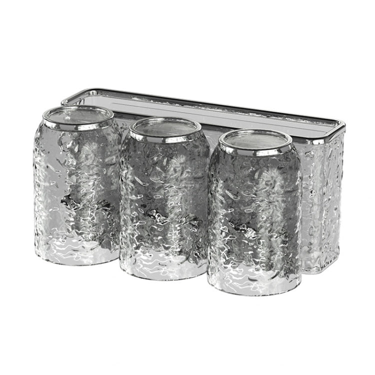 Bathroom Toothbrush Organizer Household Multifunctional Storage Rack, Single Cup Transparent, Single Cup Transparent Gray, Double Cup Transparent, Double Cup Transparent Gray, Three Cups Transparent, Three Cups Transparent Gray, Four Cups Transparent  ...