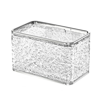 Bathroom No-Punch Tissue Organizer Household Wall Mounted Tissue Box, Transparent Single Layer, Transparent Gray Single Layer, Transparent Dual Layer, Transparent Gray Dual Layer