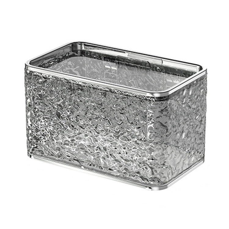 Bathroom No-Punch Tissue Organizer Household Wall Mounted Tissue Box, Transparent Single Layer, Transparent Gray Single Layer, Transparent Dual Layer, Transparent Gray Dual Layer
