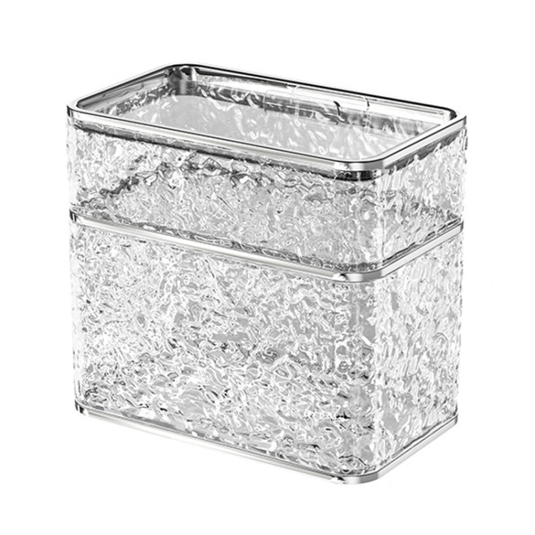 Bathroom No-Punch Tissue Organizer Household Wall Mounted Tissue Box, Transparent Single Layer, Transparent Gray Single Layer, Transparent Dual Layer, Transparent Gray Dual Layer