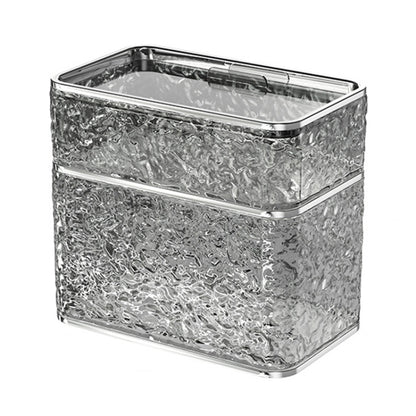 Bathroom No-Punch Tissue Organizer Household Wall Mounted Tissue Box, Transparent Single Layer, Transparent Gray Single Layer, Transparent Dual Layer, Transparent Gray Dual Layer