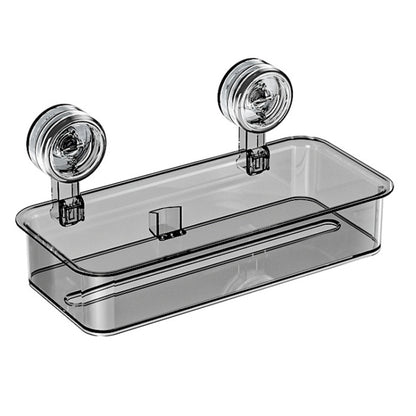 Bathroom No Punch Tissue Organizer Household Wall Mounted Suction Cup Tissue Box, Small Transparent, Small Transparent Gray, Large Transparent, Large Transparent Gray