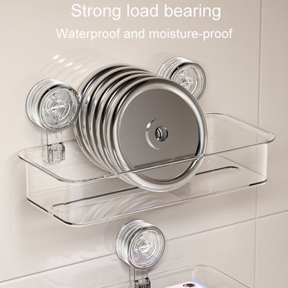 Bathroom No Punch Tissue Organizer Household Wall Mounted Suction Cup Tissue Box, Small Transparent, Small Transparent Gray, Large Transparent, Large Transparent Gray