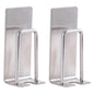 2pcs Household Stainless Steel Sponge Holder Bathroom No-Punch Toothbrush Organizer, Silver, Black