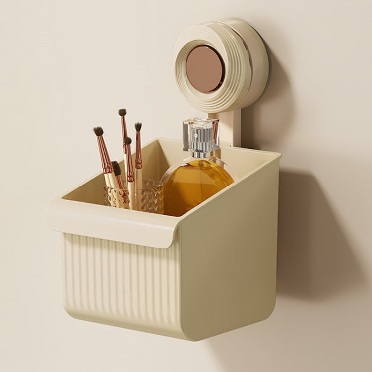 Suction Cup Wall Mounted Bathroom Shelf Drainage Detachable Storage Rack Hanging Basket, Small Brown, 2 Layers Small White, 2 Layers Small Cream, 2 Layers Small Brown, Large White, Large Cream, Large Brown, 2 Layers Large White, 2 Layers Large Cream   ...
