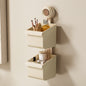 Suction Cup Wall Mounted Bathroom Shelf Drainage Detachable Storage Rack Hanging Basket, Small Brown, 2 Layers Small White, 2 Layers Small Cream, 2 Layers Small Brown, Large White, Large Cream, Large Brown, 2 Layers Large White, 2 Layers Large Cream   ...