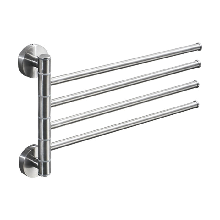 Stainless Steel Towel Bar Rotating Towel Rack Bathroom Kitchen Wall-mounted Towel Polished Rack Holder