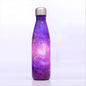 Starry Sky Pattern Thermal Cup Vacuum Flask Heat Water Bottle Portable Stainless Steel Sports Kettle, 500ml