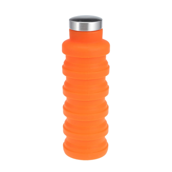 Portable Silicone Water Bottle Retractable Folding Coffee Bottle Outdoor Travel Drinking Sport Drink Kettle,Capacity:500ml