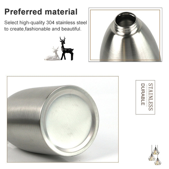 500ml Stainless Steel Soap Dispenser Kitchen Bathroom Shampoo Box Detergent Bottle