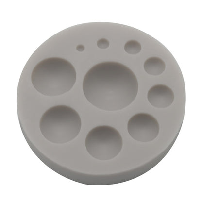 Round Silicone Fondant Cake Mold DIY Baking Decoration Chocolate Tool, Round Silicone(Grey), Round Silicone(Pink)