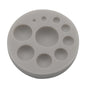 Round Silicone Fondant Cake Mold DIY Baking Decoration Chocolate Tool, Round Silicone(Grey), Round Silicone(Pink)