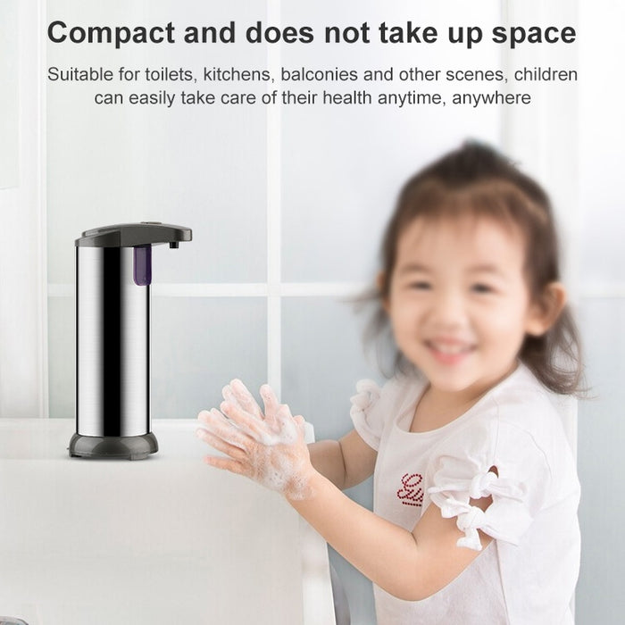 250ML Stainless Steel Automatic Soap Dispenser Infrared Sensor Soap Dispenser