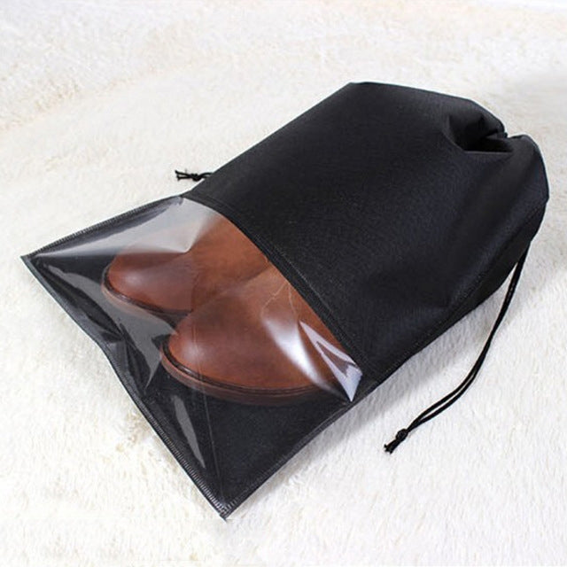 10 PCS Waterproof Shoes Storage Bag Pouch Portable Travel Organizer Drawstring Bag Cover Non-Woven Organizer