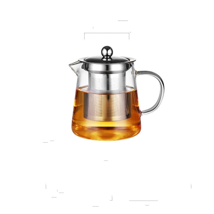 Large Capacity Heat Resistant Glass Teapot Tea Set With Stainless Steel Filter For Kung Fu Tea