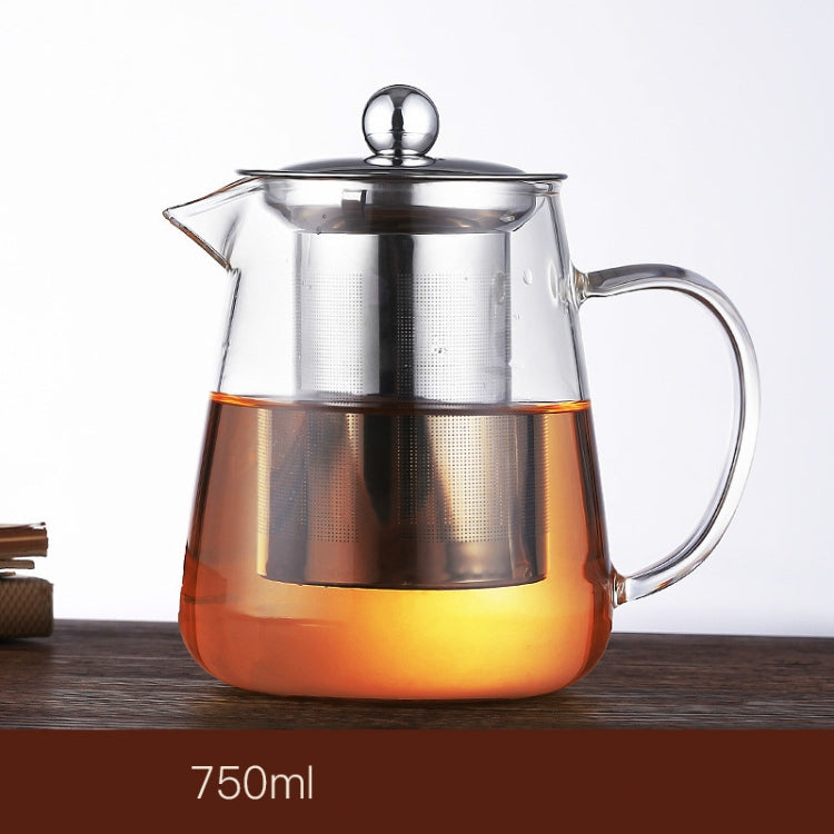 Large Capacity Heat Resistant Glass Teapot Tea Set With Stainless Steel Filter For Kung Fu Tea