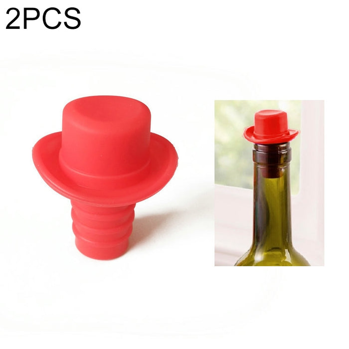 Silica Gel Top Hat Fresh Wine Corks Cruet Red Wine Stopper