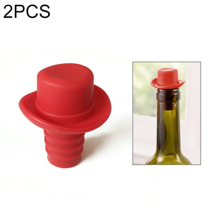 Silica Gel Top Hat Fresh Wine Corks Cruet Red Wine Stopper