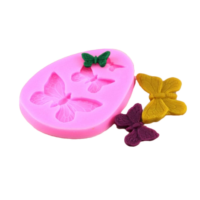 2 PCS Simulation Butterfly Fondant Silicone Mould Handmade Soap DIY Cake Decorating Chocolate Lace Baking Tools