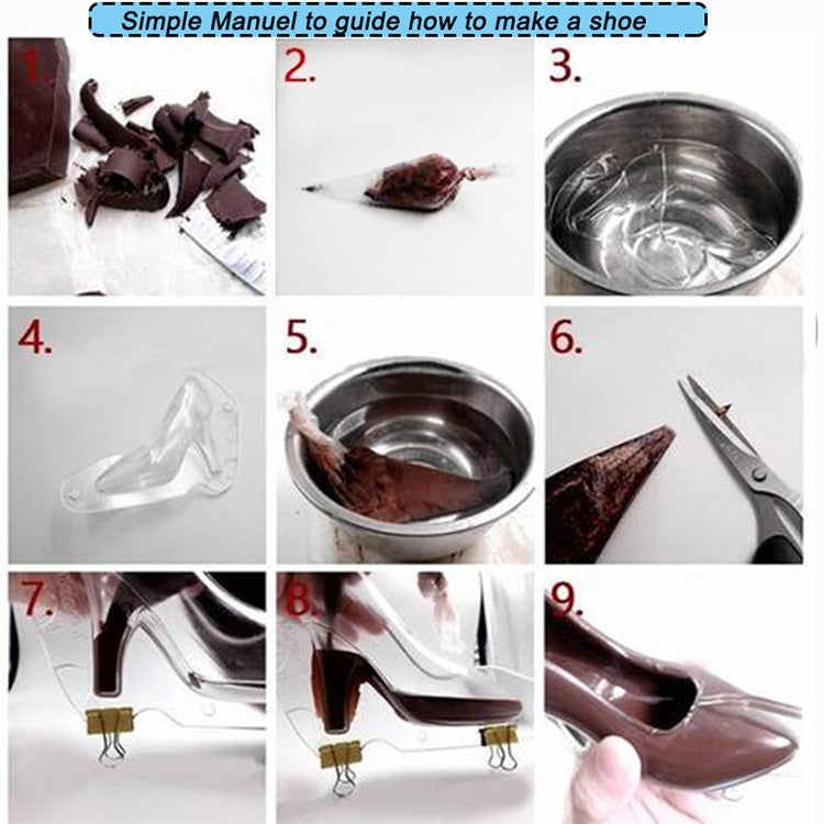 3D Chocolate Mold Fondant Cake Ladies High Heel Mold