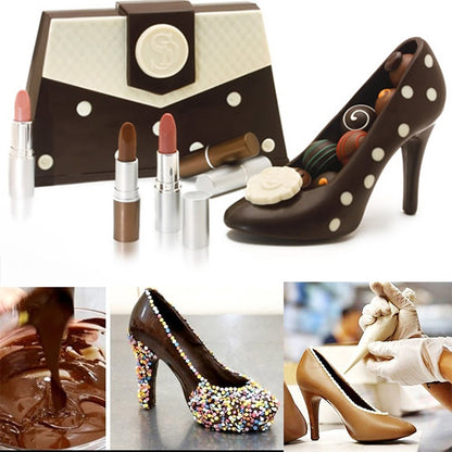 3D Chocolate Mold Fondant Cake Ladies High Heel Mold